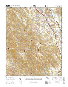 Atascadero California Current topographic map, 1:24000 scale, 7.5 X 7.5 Minute, Year 2015