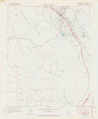 Atascadero California Historical topographic map, 1:24000 scale, 7.5 X 7.5 Minute, Year 1965