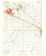Atwater California Historical topographic map, 1:24000 scale, 7.5 X 7.5 Minute, Year 1960