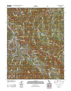Auberry California Historical topographic map, 1:24000 scale, 7.5 X 7.5 Minute, Year 2012