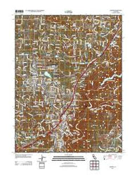 Auburn California Historical topographic map, 1:24000 scale, 7.5 X 7.5 Minute, Year 2012