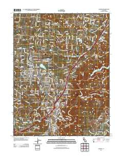 Auburn California Historical topographic map, 1:24000 scale, 7.5 X 7.5 Minute, Year 2012