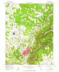 Auburn California Historical topographic map, 1:24000 scale, 7.5 X 7.5 Minute, Year 1953