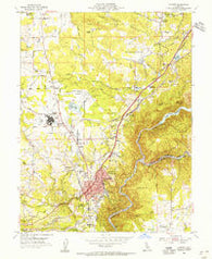 Auburn California Historical topographic map, 1:24000 scale, 7.5 X 7.5 Minute, Year 1953