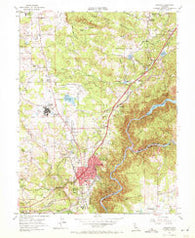Auburn California Historical topographic map, 1:24000 scale, 7.5 X 7.5 Minute, Year 1953