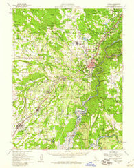 Auburn California Historical topographic map, 1:62500 scale, 15 X 15 Minute, Year 1954