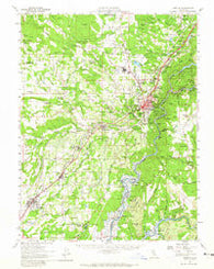 Auburn California Historical topographic map, 1:62500 scale, 15 X 15 Minute, Year 1954