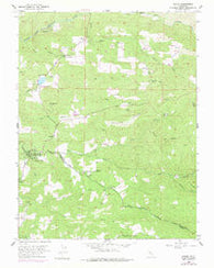 Aukum California Historical topographic map, 1:24000 scale, 7.5 X 7.5 Minute, Year 1952