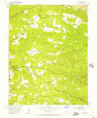 Aukum California Historical topographic map, 1:24000 scale, 7.5 X 7.5 Minute, Year 1952