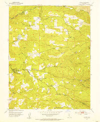 Aukum California Historical topographic map, 1:24000 scale, 7.5 X 7.5 Minute, Year 1952