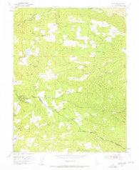 Aukum California Historical topographic map, 1:24000 scale, 7.5 X 7.5 Minute, Year 1952