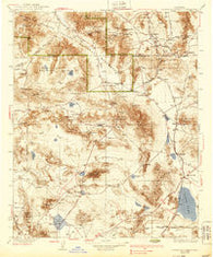Avawatz Mountains California Historical topographic map, 1:250000 scale, 1 X 1 Degree, Year 1933