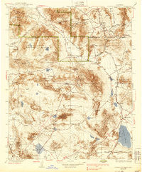 Avawatz Mountains California Historical topographic map, 1:250000 scale, 1 X 1 Degree, Year 1933