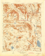 Avawatz Mountains California Historical topographic map, 1:250000 scale, 1 X 1 Degree, Year 1933