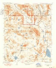 Avawatz Mountains California Historical topographic map, 1:250000 scale, 1 X 1 Degree, Year 1933
