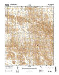 Avawatz Pass California Current topographic map, 1:24000 scale, 7.5 X 7.5 Minute, Year 2015