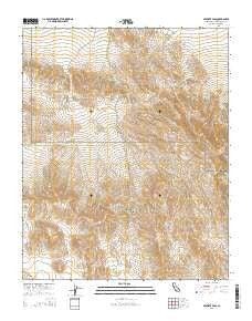 Avawatz Pass California Current topographic map, 1:24000 scale, 7.5 X 7.5 Minute, Year 2015