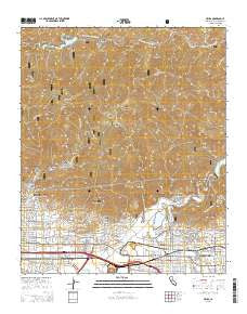 Azusa California Current topographic map, 1:24000 scale, 7.5 X 7.5 Minute, Year 2015