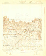 Azusa California Historical topographic map, 1:24000 scale, 7.5 X 7.5 Minute, Year 1925