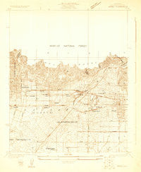 Azusa California Historical topographic map, 1:24000 scale, 7.5 X 7.5 Minute, Year 1925