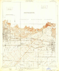 Azusa California Historical topographic map, 1:24000 scale, 7.5 X 7.5 Minute, Year 1928