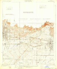 Azusa California Historical topographic map, 1:24000 scale, 7.5 X 7.5 Minute, Year 1928