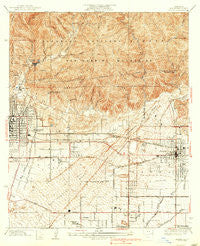 Azusa California Historical topographic map, 1:24000 scale, 7.5 X 7.5 Minute, Year 1939