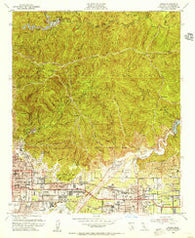 Azusa California Historical topographic map, 1:24000 scale, 7.5 X 7.5 Minute, Year 1953