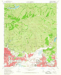 Azusa California Historical topographic map, 1:24000 scale, 7.5 X 7.5 Minute, Year 1966