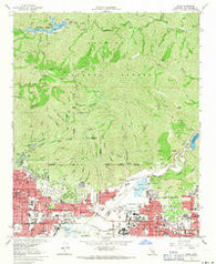 Azusa California Historical topographic map, 1:24000 scale, 7.5 X 7.5 Minute, Year 1966