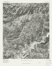 Azusa California Historical topographic map, 1:24000 scale, 7.5 X 7.5 Minute, Year 1976