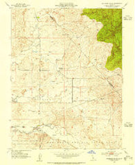 Bachelor Valley California Historical topographic map, 1:24000 scale, 7.5 X 7.5 Minute, Year 1953
