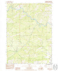 Badger Mtn. California Historical topographic map, 1:24000 scale, 7.5 X 7.5 Minute, Year 1984