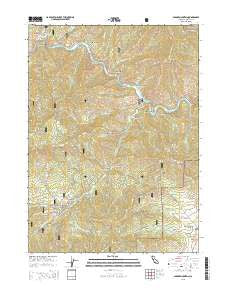 Badger Mountain California Current topographic map, 1:24000 scale, 7.5 X 7.5 Minute, Year 2015