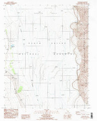 Badwater California Historical topographic map, 1:24000 scale, 7.5 X 7.5 Minute, Year 1986