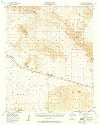 Bagdad California Historical topographic map, 1:62500 scale, 15 X 15 Minute, Year 1956