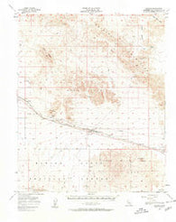 Bagdad California Historical topographic map, 1:62500 scale, 15 X 15 Minute, Year 1956