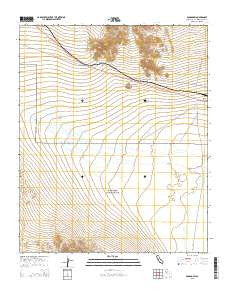 Bagdad SW California Current topographic map, 1:24000 scale, 7.5 X 7.5 Minute, Year 2015