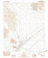 Baker California Historical topographic map, 1:24000 scale, 7.5 X 7.5 Minute, Year 1983
