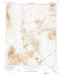 Baker California Historical topographic map, 1:62500 scale, 15 X 15 Minute, Year 1956