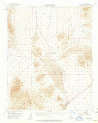 Baker California Historical topographic map, 1:62500 scale, 15 X 15 Minute, Year 1956