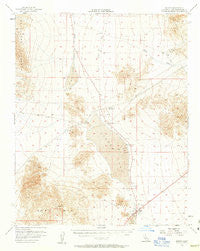 Baker California Historical topographic map, 1:62500 scale, 15 X 15 Minute, Year 1956