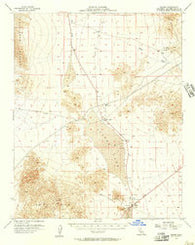 Baker California Historical topographic map, 1:62500 scale, 15 X 15 Minute, Year 1956