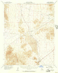 Baker California Historical topographic map, 1:62500 scale, 15 X 15 Minute, Year 1956