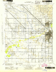Bakersfield West California Historical topographic map, 1:62500 scale, 15 X 15 Minute, Year 1942