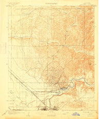 Bakersfield California Historical topographic map, 1:62500 scale, 15 X 15 Minute, Year 1906