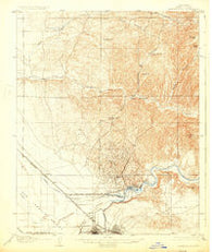 Bakersfield California Historical topographic map, 1:62500 scale, 15 X 15 Minute, Year 1906