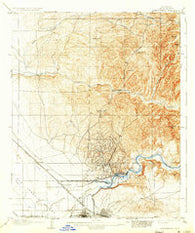 Bakersfield California Historical topographic map, 1:62500 scale, 15 X 15 Minute, Year 1906