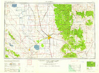 Bakersfield California Historical topographic map, 1:250000 scale, 1 X 2 Degree, Year 1960
