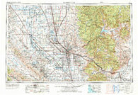 Bakersfield California Historical topographic map, 1:250000 scale, 1 X 2 Degree, Year 1962